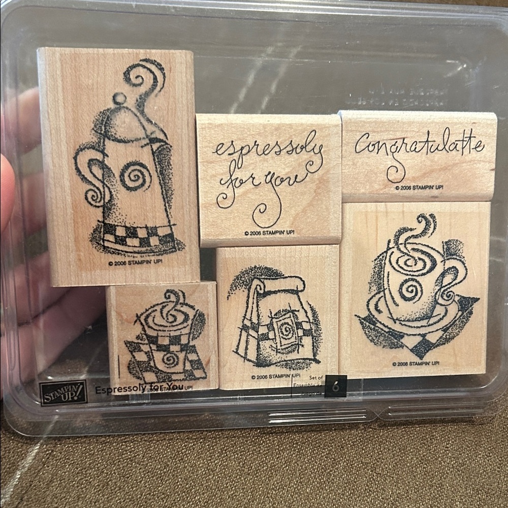 Stampin' Up! Espressoly For You Coffee Lover's Rubber Stamp Set